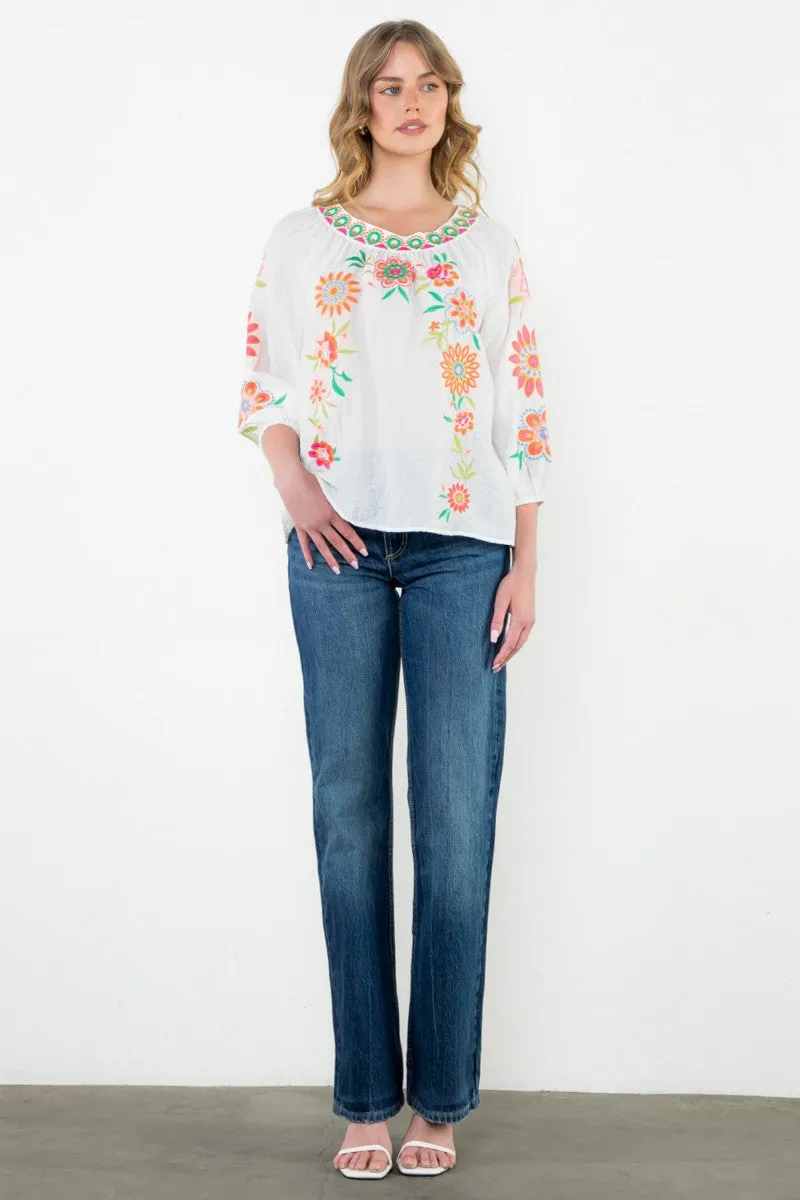 Ruby Floral Top