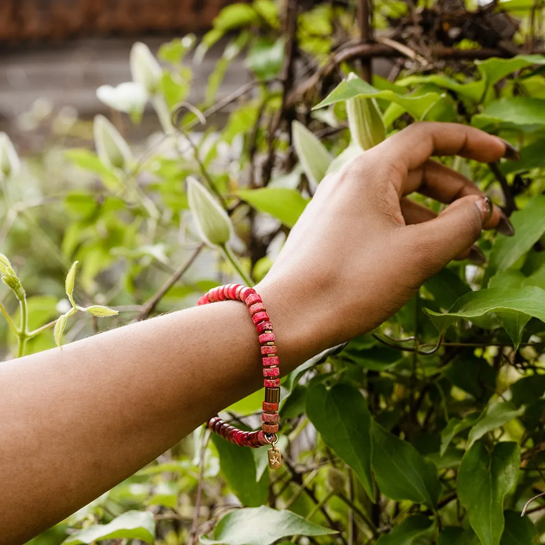 Scarlet Beaded Bracelet