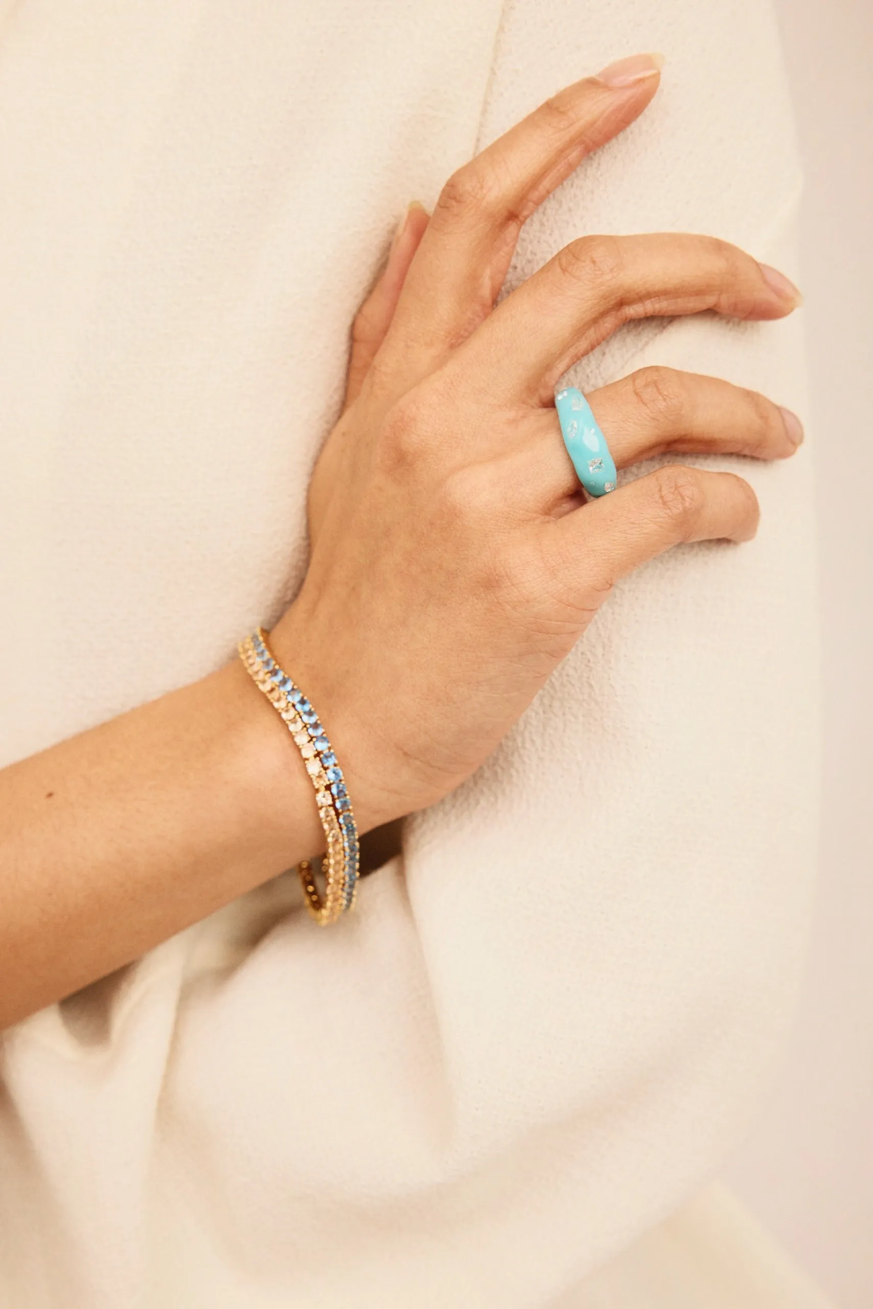 Serena bracelet - Adriatic blue