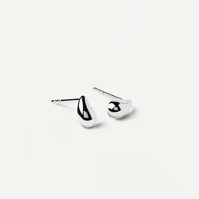 Small Plump Stud Earrings in 14k Gold over Sterling Silver