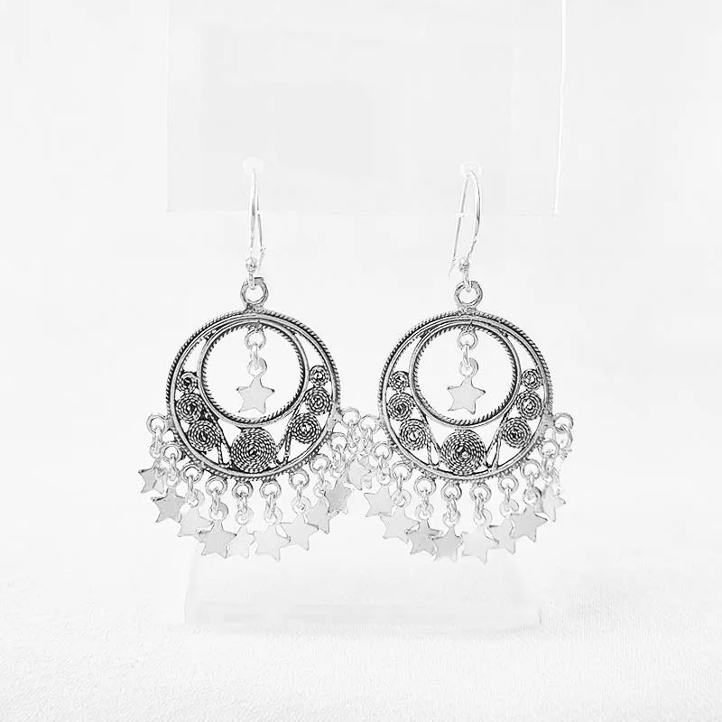 Starry Bohemian Drop Earrings