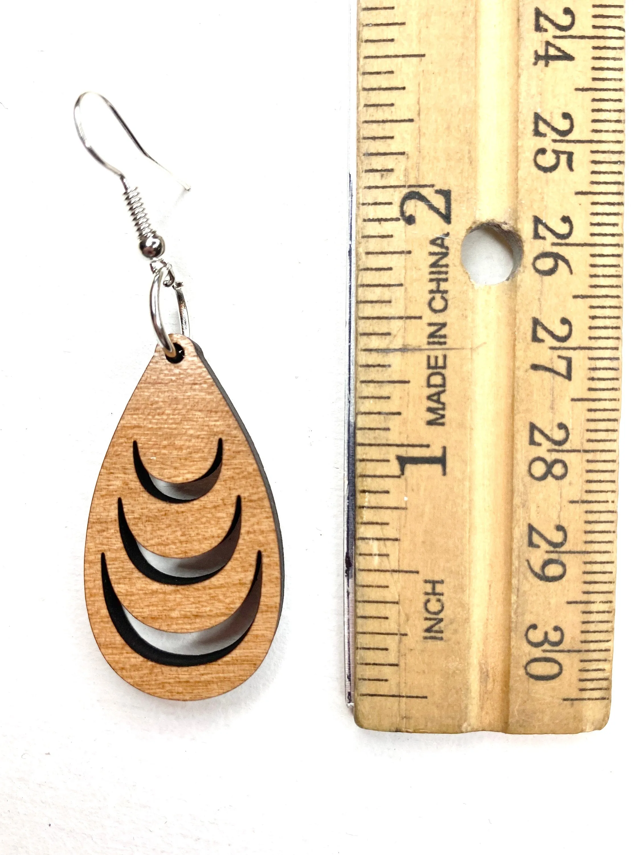 Statement Earrings, Art Nouveau, Art Deco Jewelry, Bohemian Wood Dangle Earrings, Best Friend Gift