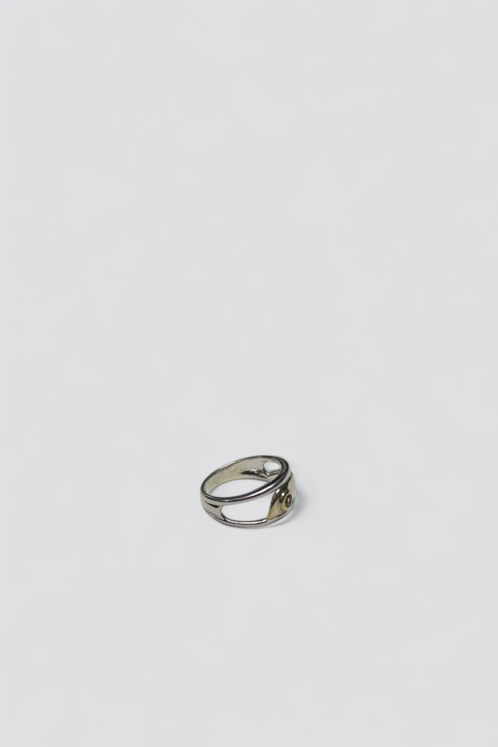 Sterling Silver Citrine Modern Ring