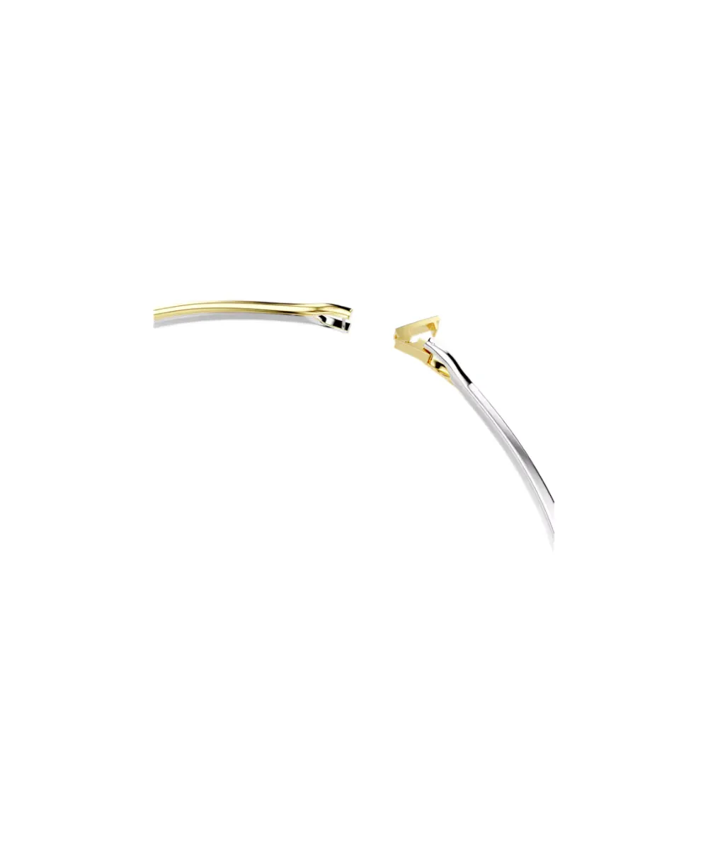 SWAROVSKI HYPERBOLA CHOKER, ROUND CUT, WHITE, MIXED METAL FINISH
