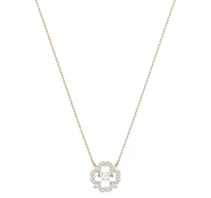 Swarovski Jewelry SPARKLING DANCING FLOWER Necklace, Rose Gold - 5408437