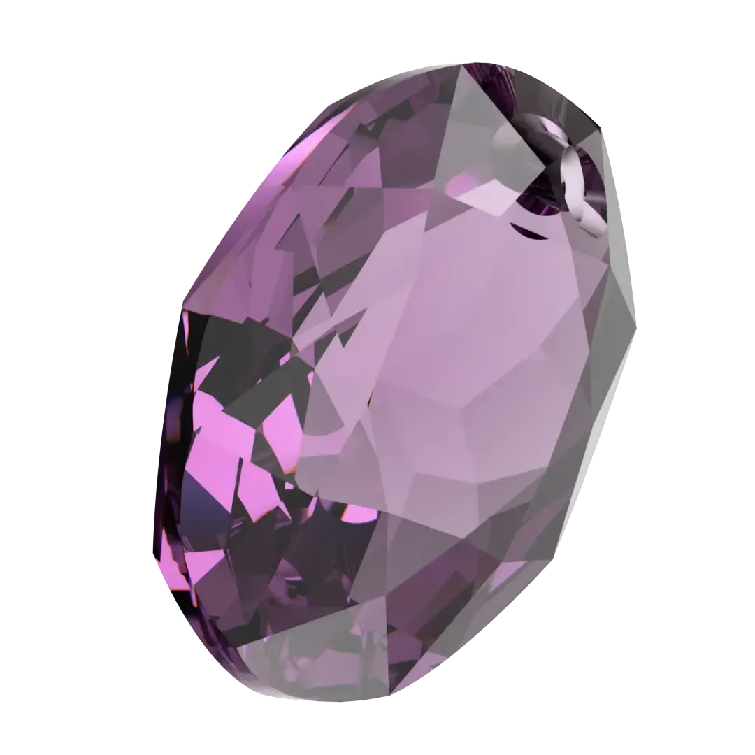 Swarovski Pendants Elliptic Cut (6438) Amethyst