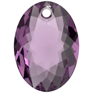 Swarovski Pendants Elliptic Cut (6438) Amethyst