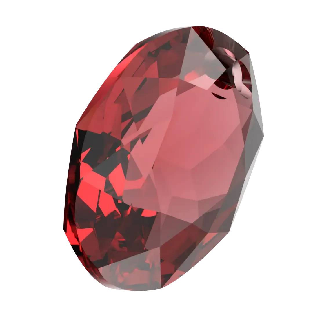 Swarovski Pendants Elliptic Cut (6438) Scarlet