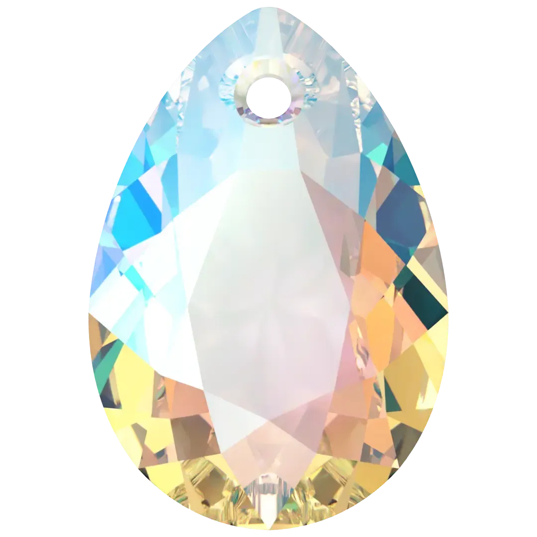 Swarovski Pendants Pear Cut (6433) Crystal Shimmer
