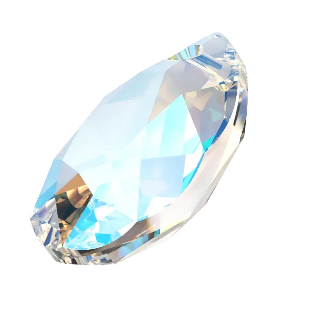 Swarovski Pendants Pear Cut (6433) Crystal Shimmer