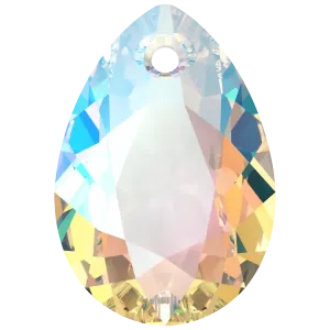 Swarovski Pendants Pear Cut (6433) Crystal Shimmer