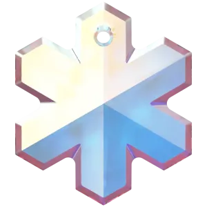 Swarovski Pendants Snowflake (6704) Crystal AB