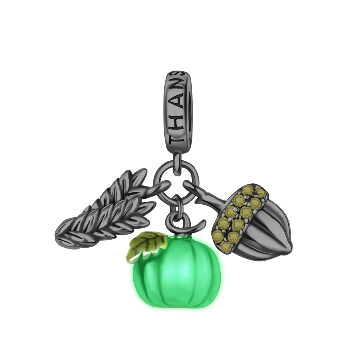 Thanksgiving Pumpkin and Acorn Charm