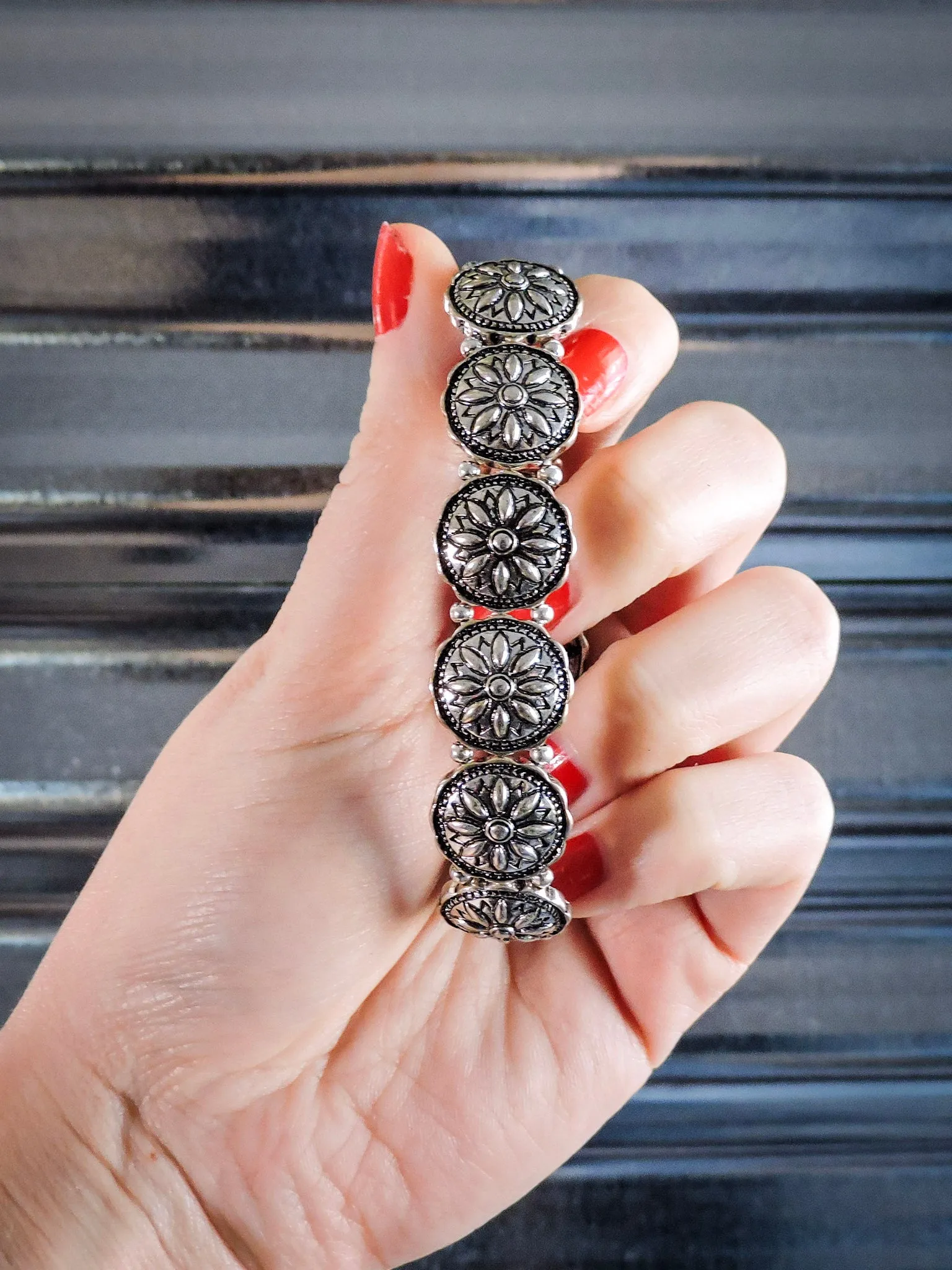Thistle Concho Stretch Bracelet