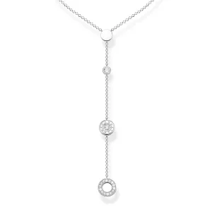 THOMAS SABO Sparkling Circles Silver Necklace