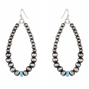 Touch of Turquoise & Navajo Pearl Fashion Earrings