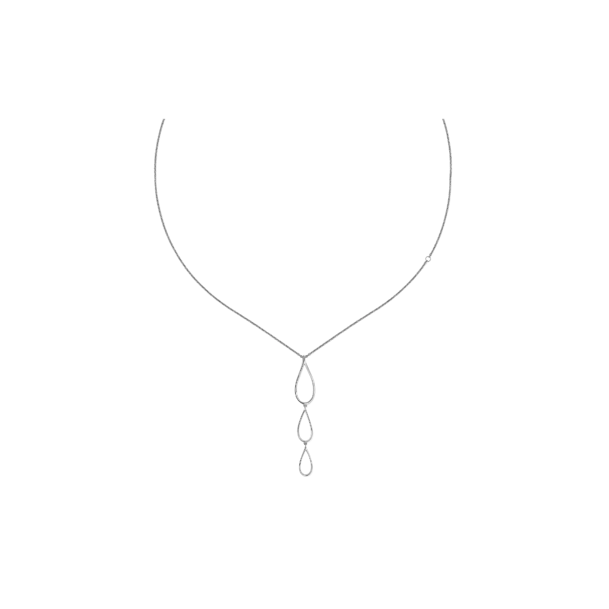 Tri Petal Long Pendant