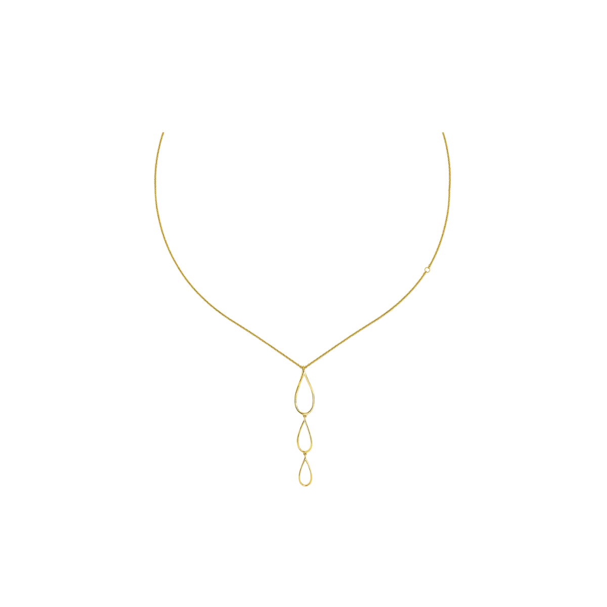 Tri Petal Long Pendant