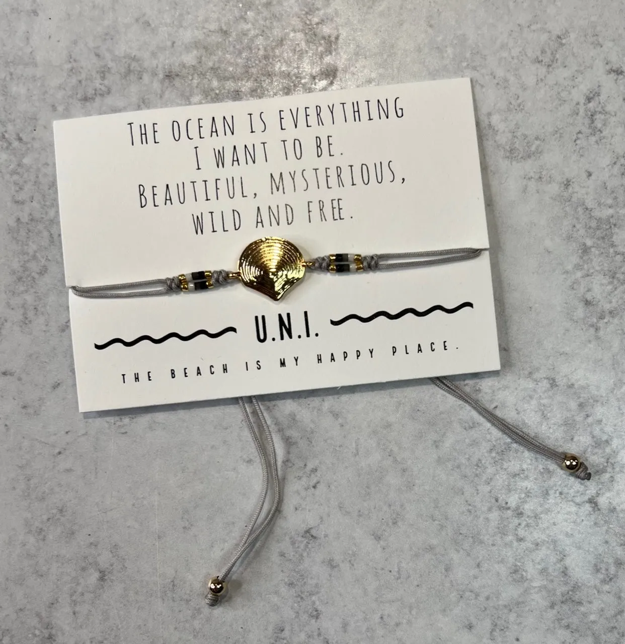 U.N.I. Seashell Bracelets