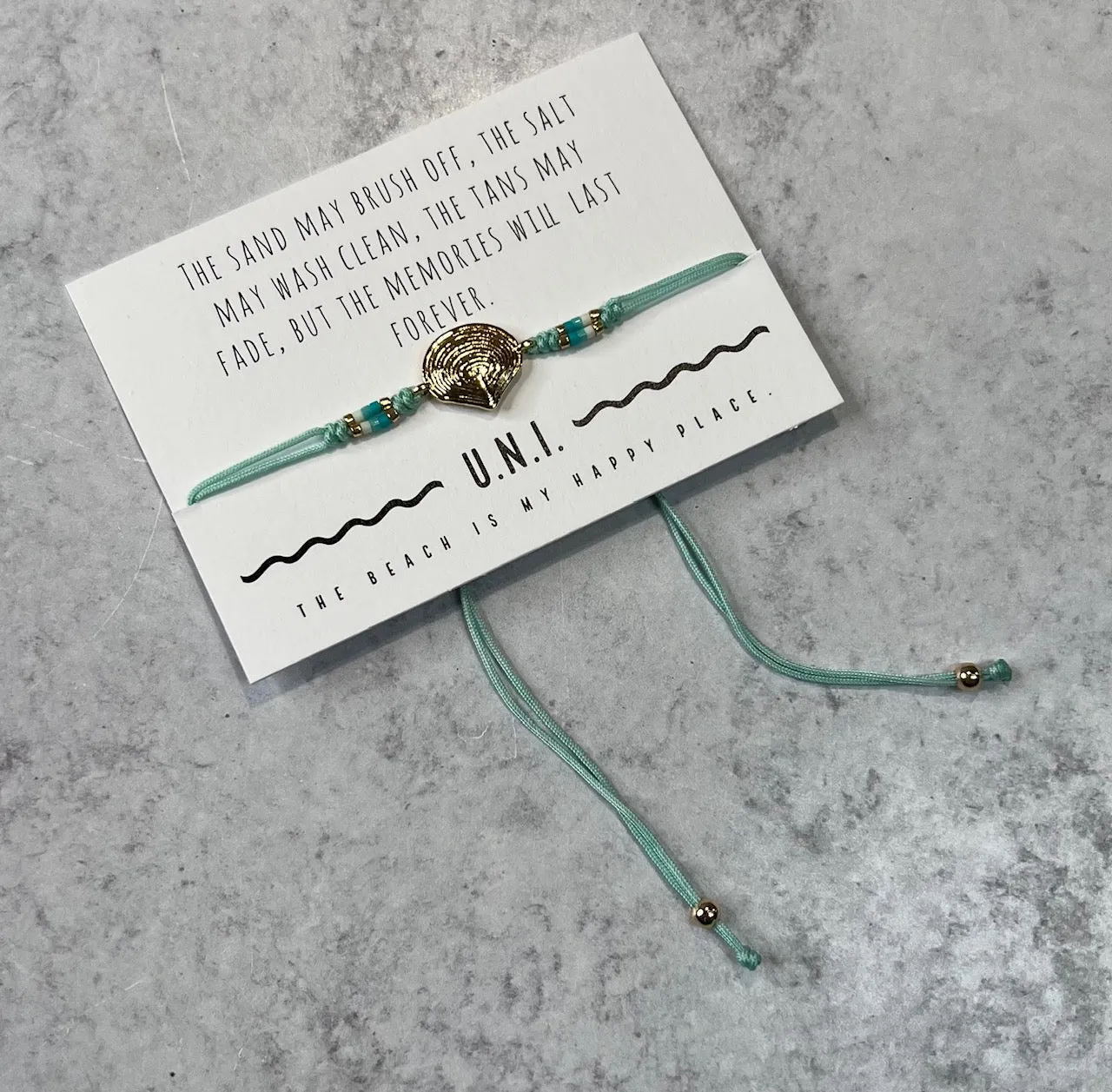 U.N.I. Seashell Bracelets