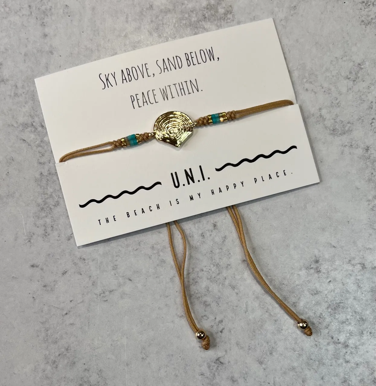 U.N.I. Seashell Bracelets