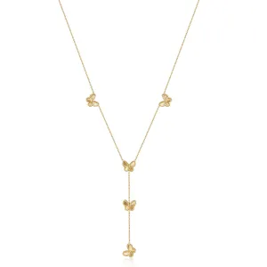 Vintage Butterfly Y Necklace