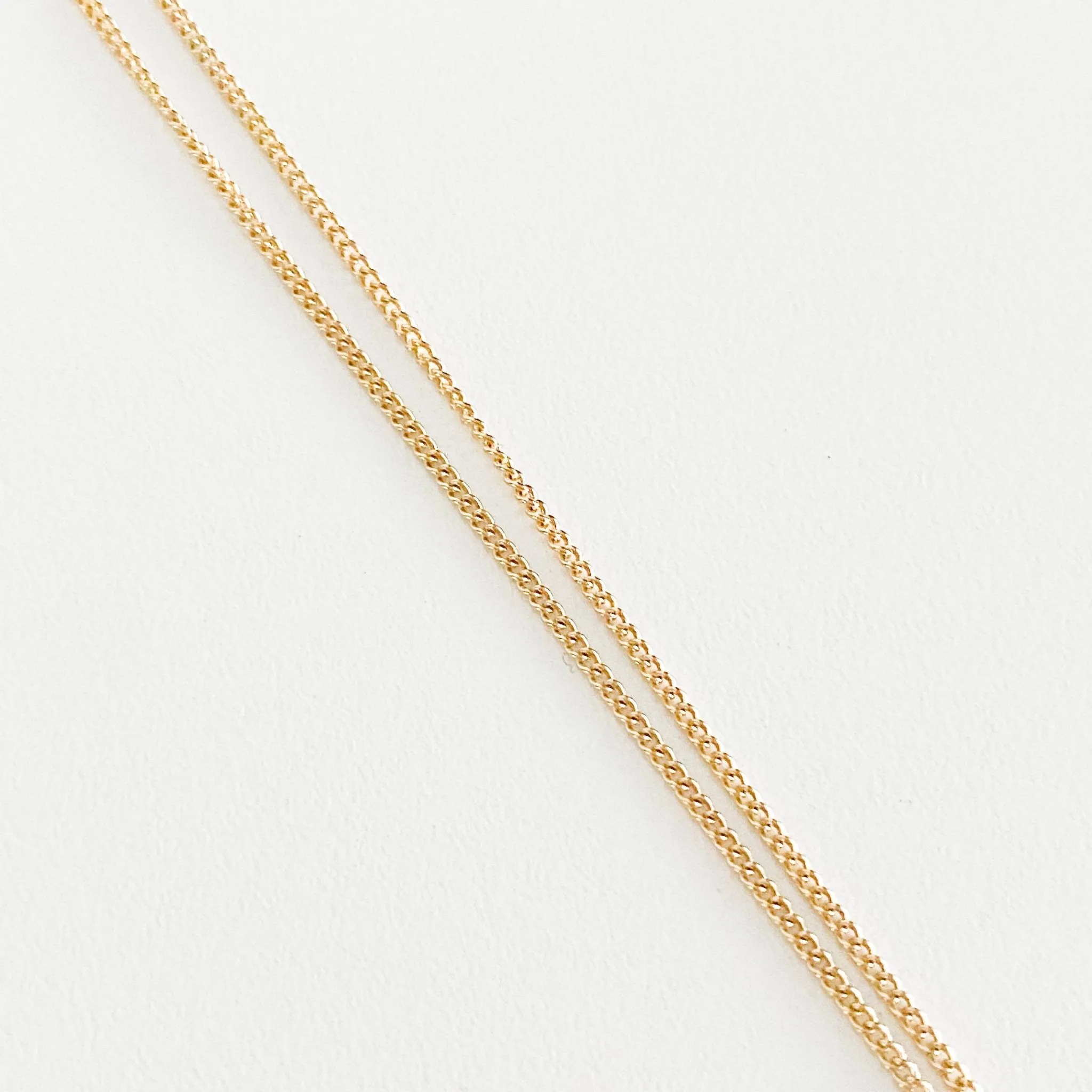 Vintage Dior Logo Plate 44cm Gold Necklace
