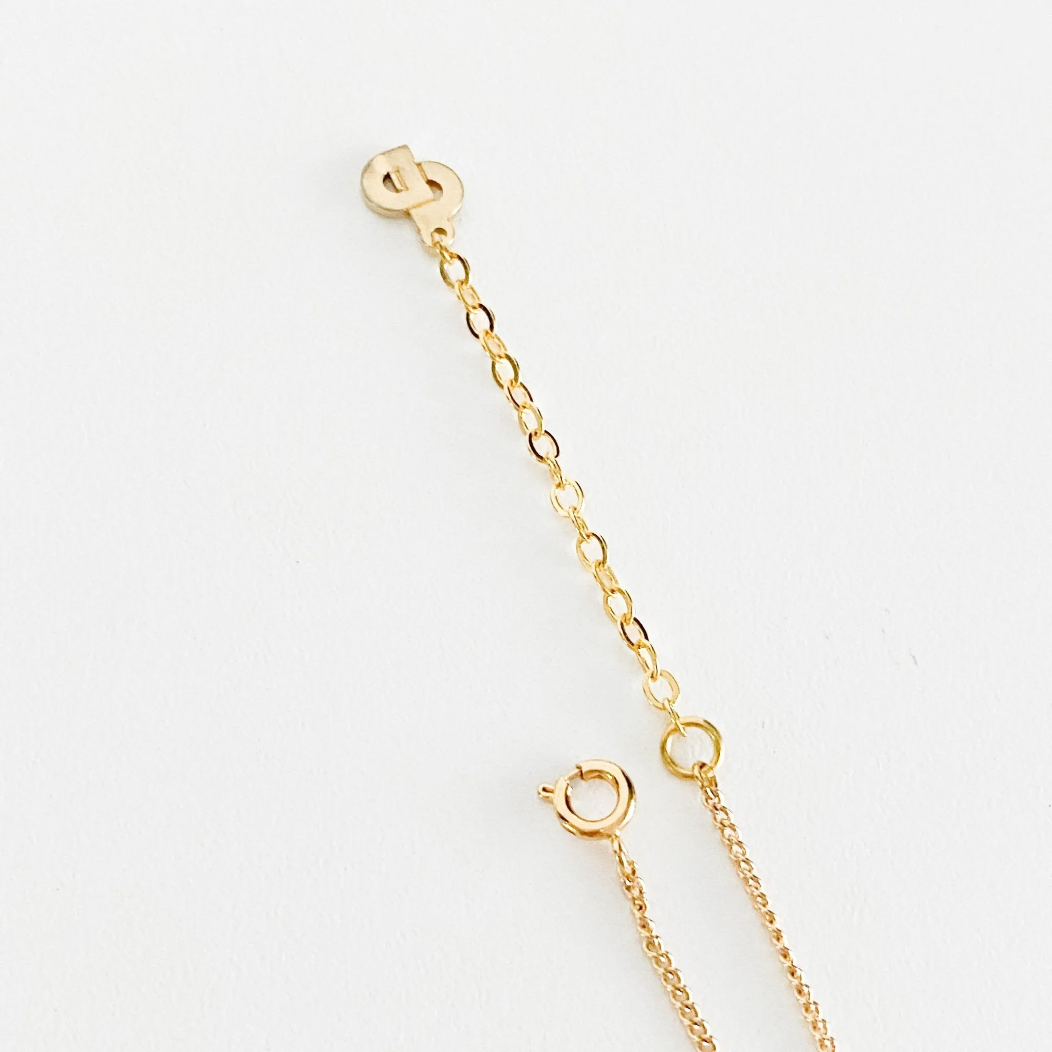 Vintage Dior Logo Plate 44cm Gold Necklace