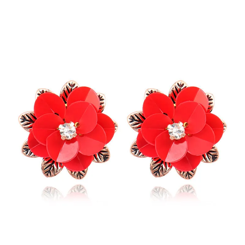 Wholesale Bohemian Handmade Tassel Alloy Earrings