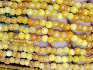 Yellow Circular Agate Stones